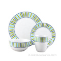 Set di cena in porcellana decalcomania ceramica a colori ceramica